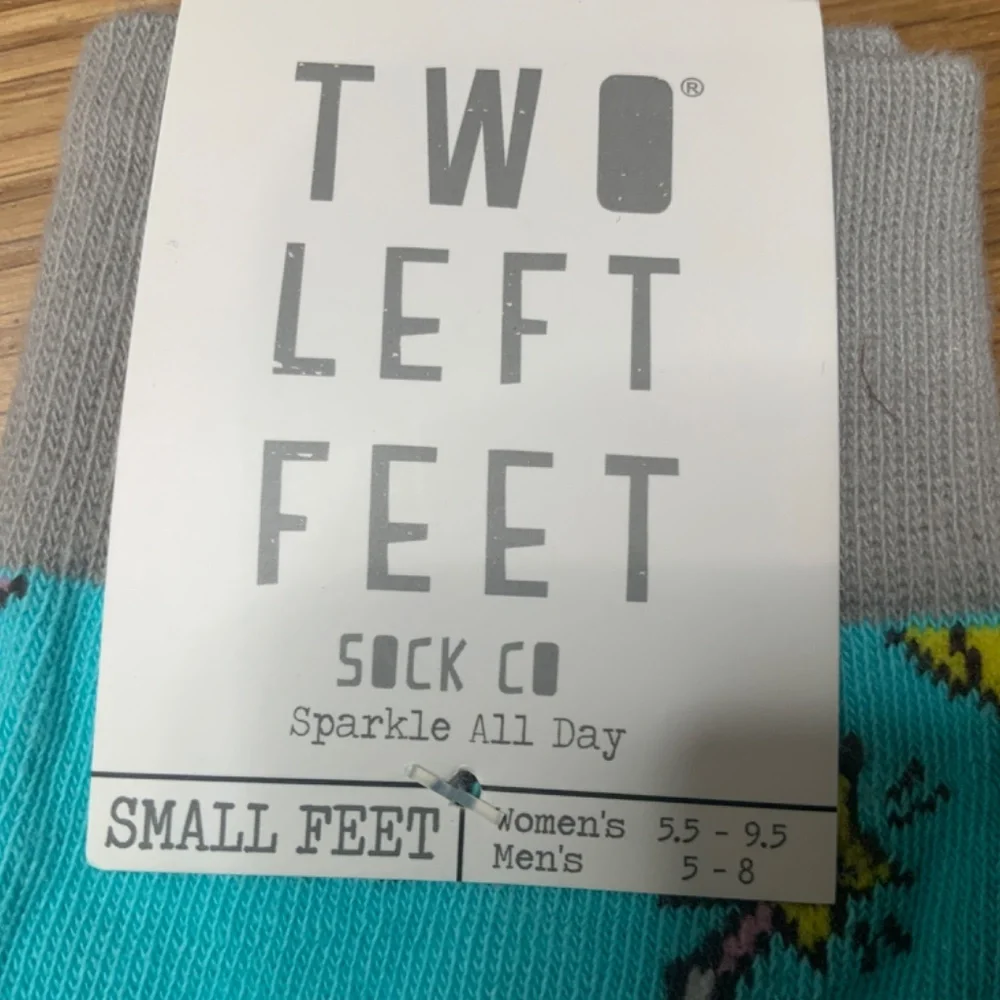 Unicorn “Two Left Feet” Brand Socks New WIth Tags